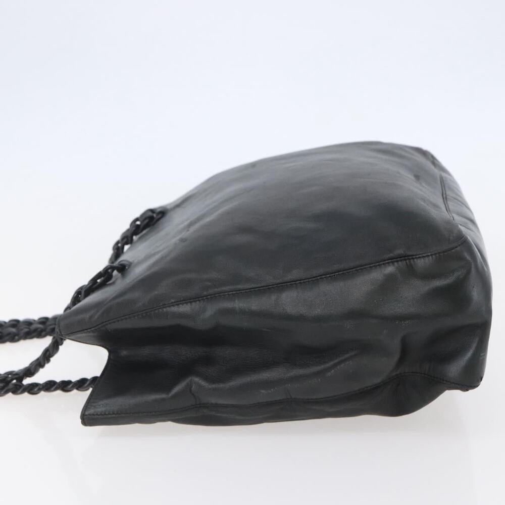 PRADA Shoulder Bag Leather Black - Picture 4 of 9